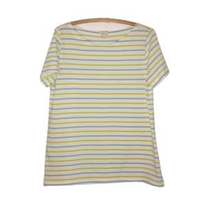 J. Crew Stripped Boat Neck Tee-shirt Medium